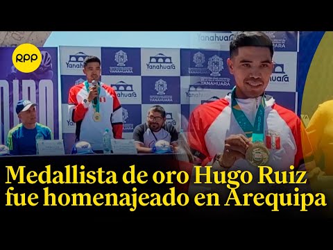 Arequipa: Realizan homenaje al medallista de oro Hugo Ruiz