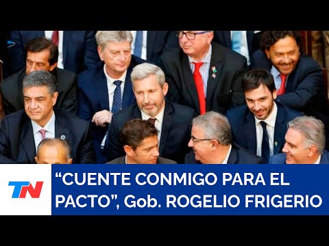 Entre Ríos va a formar parte del Pacto de Mayo, gobernador de Entre Ríos Rogelio Frigerio