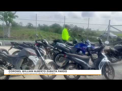 Autoridades recuperan 20 motos que habían sido hurtadas por el Clan del Golfo