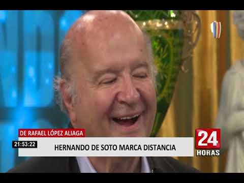 Elecciones 2021: Hernando de Soto trató de marcar distancia con Rafael López Aliaga
