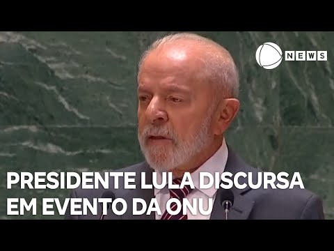 Presidente Lula discursa em evento das Nações Unidas