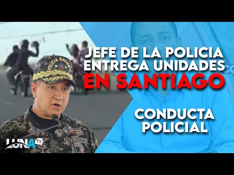 Eduardo Alberto Then entrega unidades prometidas a Santiago   Policia motorizada derriba motorista