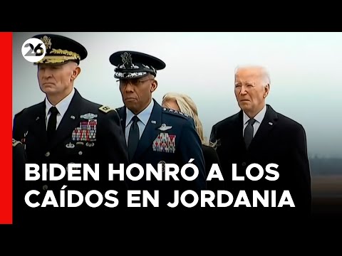 EEUU - EN VIVO | Biden recibe a cuerpos de soldados asesinados en Jordania