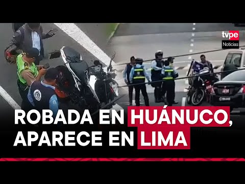 Serenazgo de  San Isidro recupera motocicleta robada en Huánuco