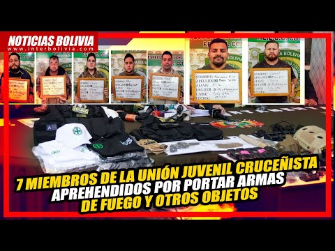 ? 7 miembros de la UNIÓN JUVENIL CRUCEÑISTA APREHENDIDOS en posesión de ARMAS DE FUEGO ?
