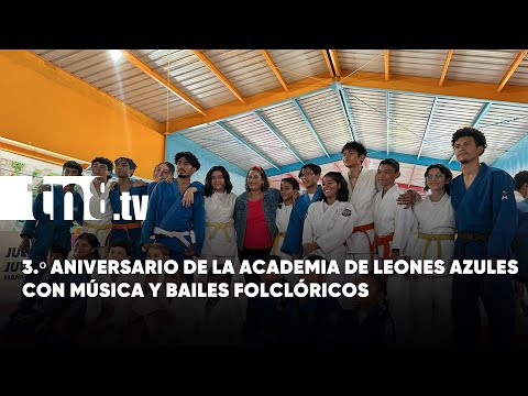 Celebran 3.º aniversario de la Academia de Leones Azules en Managua