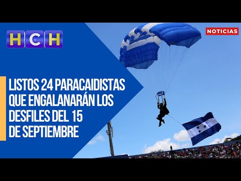 ¡Salto Libre! Listos 24 paracaidistas que engalanarán los Desfiles del 15 de septiembre