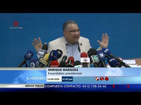 Márquez solicitará investigación contra rectores del CNE – El Noticiero primera emisión 15/08/24