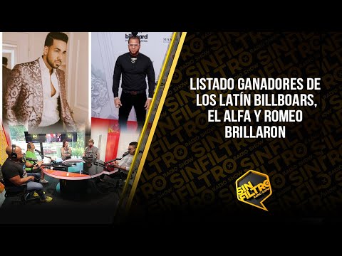 LISTADO GANADORES DE LOS LATÍN BILLBOARDS, EL ALFA Y ROMEO BRILLARON!!!