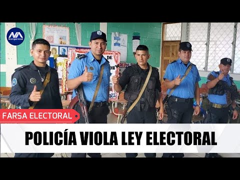 Policía viola ley electoral/ Trabajadores del Estado acuden a votar presionados por el FSLN
