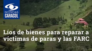 Los líos de bienes para reparar a víctimas de paras y las FARC
