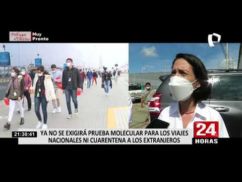 Covid-19: Suspenderán cuarentena para turistas que ingresen al país, anuncia Mincetur