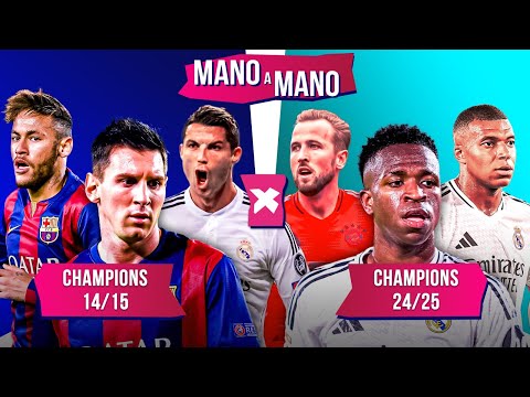 MELHORES DA CHAMPIONS 2014/15 X MELHORES DA CHAMPIONS 2024/25: QUEM É MELHOR? | MANO A MANO