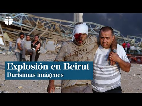 Durísimas imágenes del lugar de la explosión en Beirut