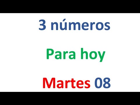 3 números para el Martes 08 de Octubre, El campeón de los números