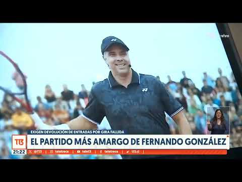 Fernando González busca solución con Sernac por cancelación de gira de despedida