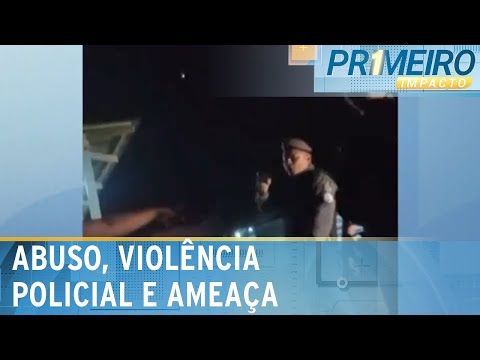 Mulher é derrubada após agressão de PM e homem é ameaçado | Primeiro Impacto (09/04/24)