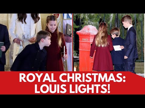 Prince Louis blows out Charlotte’s candle : Royal letters to Santa | Kate's Christmas carol service