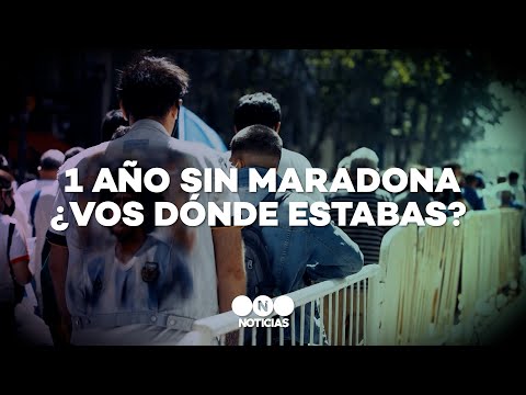 A un año de la muerte de Maradona: el recuerdo de un día que no se olvida -Telefe Noticias