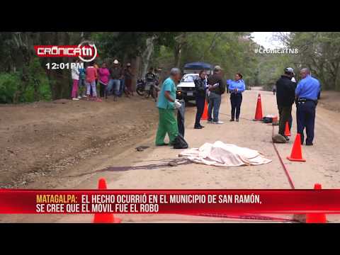 Desconocidos asesinan a La Escoba en San Ramón, Matagalpa - Nicaragua