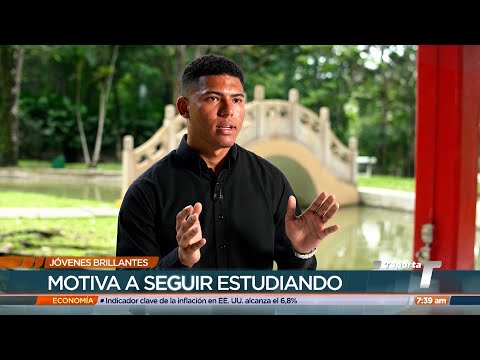 Jóvenes Brillantes: Carlos Cáceres, universitario que lucha contra la deserción escolar