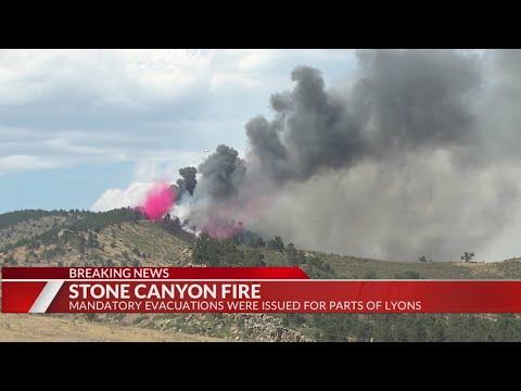 Stone Canyon Fire continues to burn north of Loveland