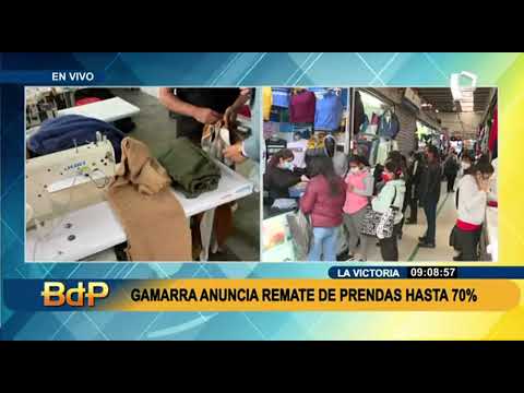 Gran remate en Gamarra: comerciantes anuncian hasta 70% de descuentos en prendas de temporada