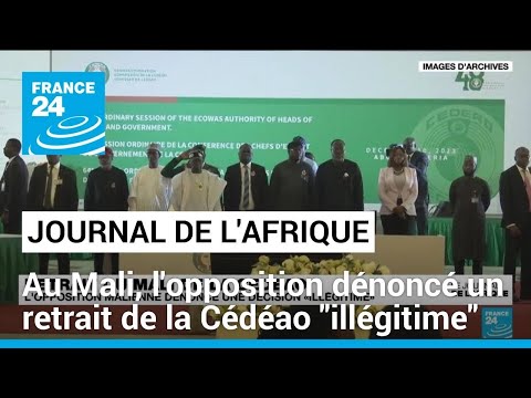 Retrait du Mali de la Cédéao : l’opposition dénonce une décision « illégitime » • FRANCE 24