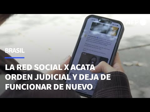 La red social X acata orden judicial y deja de funcionar de nuevo en Brasil | AFP