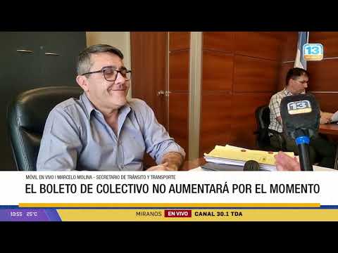 Entrevista a Marcelo Molina, secretario de Tránsito y Transporte de San Juan