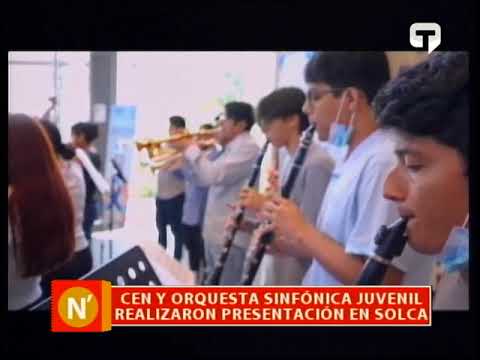 CEN y Orquesta sinfónica juvenil realizaron presentación en Solca