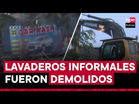 Municipalidad de Lima desaloja 42 lavaderos informales en SJL