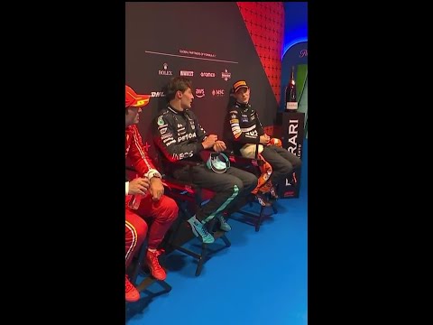 ¡La reacción de Russell, Sainz y Piastri al TOQUE entre Verstappen y Norris!