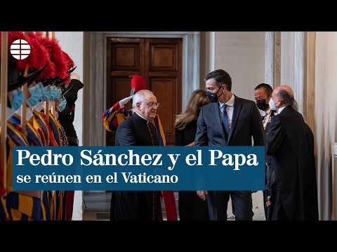Pedro Sánchez llega al Vaticano para reunirse con el Papa
