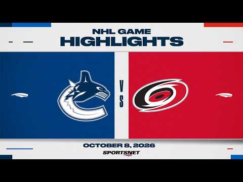 NHL 하이라이트 | 캐넉스 대 허리케인스 - 2026년 10월 9일