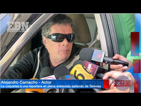 ALEJANDRO CAMACHO LE C0QUETEA A REPORTERA y habla del gran amor que le tuvo a Rebecca Jones