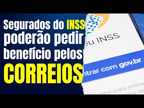 Segurados do INSS poderão pedir benefício pelos Correios