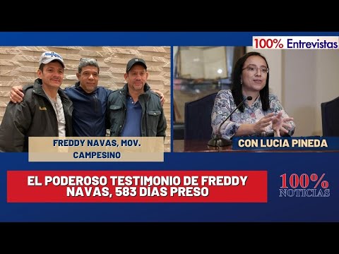 El poderoso Testimonio de Freddy Navas, 583 días preso/ 100% Entrevistas
