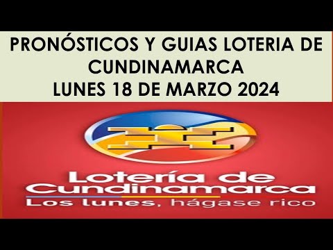 LOTERIA DE CUNDINAMARCA HOY LUNES 18 DE MARZO 2024 [RESULTADO PREMIO MAYOR] #loteriadecundinamarca
