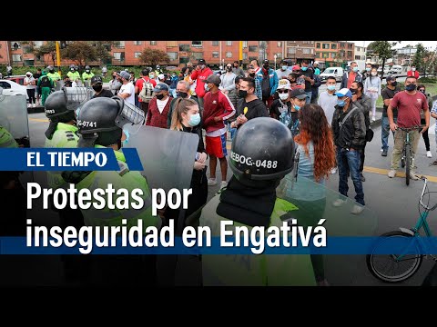 Protestas por inseguridad en Engativá / El Tiempo