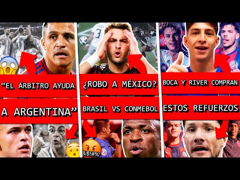 CHILE y PERÚ denunciaron a ARGENTINA+ ROBO a MEXICO?+ VINICIUS vs CONMEBOL+ BOCA y RIVER refuerzos