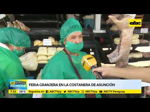 Feria granjera en la costanera de Asunción con precios bajos para la cena de navidad