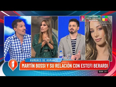 Martín Bossi habló de los rumores de romance con Estefi Berardi