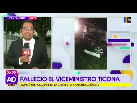 Falleció el viceministro Ticona en accidente de tránsito