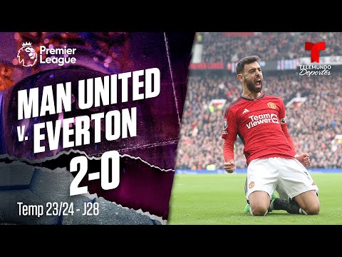 Manchester United v. Everton 2-0 - Highlights & Goles | Premier League | Telemundo Deportes