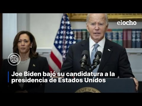 JOE BIDEN BAJÓ SU CANDIDATURA PRESIDENCIAL EN ESTADOS UNIDOS