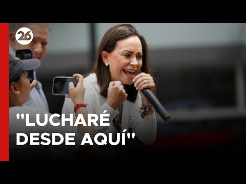 Corina Machado: me quedo en Venezuela y lucharé desde aquí #26global