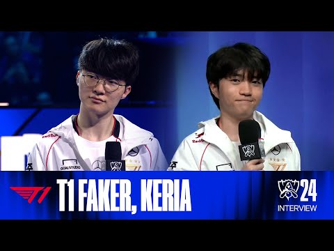 T1 Faker, Keria 인터뷰 | 10.19 | 2024 월드 챔피언십