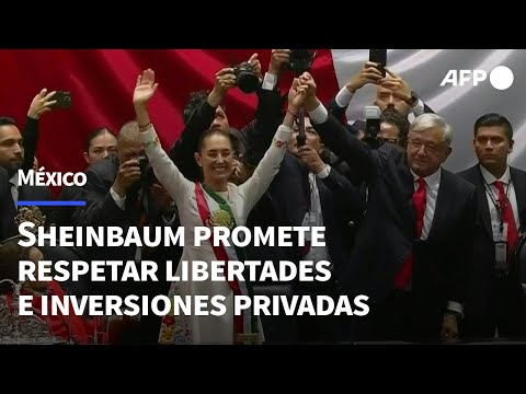 Sheinbaum, primera presidenta de México, promete respetar libertades e inversiones privadas | AFP