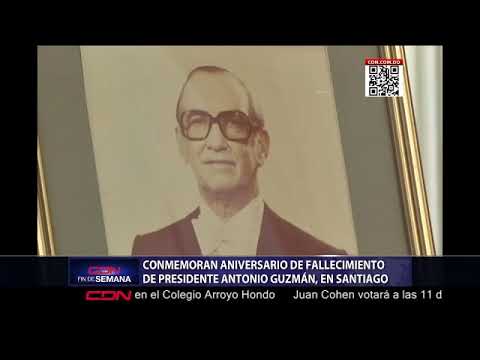 Conmemoran aniversario del fallecimiento del presidente Antonio Guzmán en Santiago